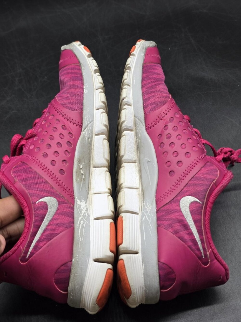 Nike Free 5.0 Shoes Womens Size 9 Pink Mesh Running Sneakers Damaged 511281-502 - Picture 11 of 15